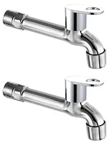 Joyway OreoMini Long Body Bib Cock Bathroom Tap With Quarter Turn Foam Flow (Pack of 2 Pieces)