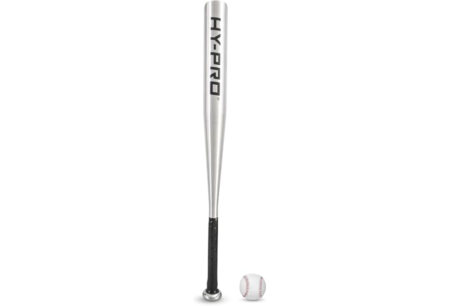 Hy-pro 26” Aluminium Baseball Set – Metal Baseball Bat and Ball With Anti-slip Grip, Lightweight Build, Ideal for Garden Games, Bat And Ball Play, and Adult Outdoor Games