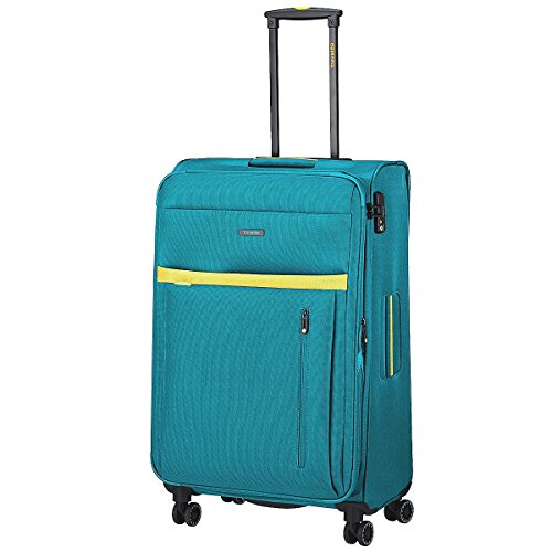 Preisvergleich Produktbild Travelite Notebook Koffer mit Rollen, aqua / citron (Blau) - 2047648