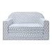 lulando Pull-Out Sofa Bed for Children Oeko-Tex Standard 100 certified, Two Decorative cushions White Stars / Grey