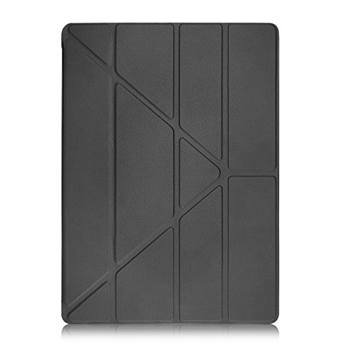 Ozaki O!Coat Slim-Y Versatile 360° smart Schutzhülle für Apple 9,7" iPad Pro in schwarz [Patentierte Standfunktion | wake/sleep Funktion | Apple Pencil Halterung | Kunstleder] - OC130BK