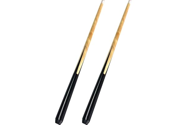 Luxylei Canne De Billard Courte pour Enfants 2 Pièces 50 Cm en Bois Monobloc Queue De Billard Bâton De Billard Léger Accessoires De Billard