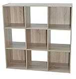 Alsapan Compo 3 x 3 Cube Unit with Melamine, 91 x 91 x 29.5 cm, Oak Finish (Housewares)