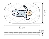 Julius Zöllner 1510082470 – Stubenwagenmatratze XL Dr. Lübbe Air Plus, 82 x 47 cm - 2