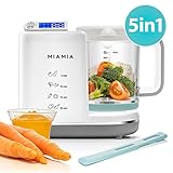 MULTIFUNCIONAL: gracias a la cocción al vapor puede preparar de forma rápida y saludable la comida para su bebé (p. ej. cereales, verduras, frutas, carne o pescado). Además consigue triturar los alimentos, calentarlos o mantenerlos calientes y esterilizar biberones y chupetes.