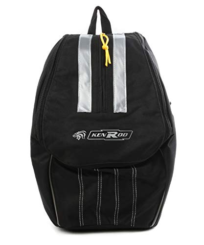 Kenrod 20308352 - Mochila Portacasco Expandible, Negro/Gris, Base 22 x 22 cm/Alto 40 x 31 cm