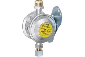GOK Murale, Basse Pression Régulateur Régulateur de gaz 30 mbar régulateur dans 8 mm ou 10 mm, avec surpression de sécurité Création s2sr (üds)
