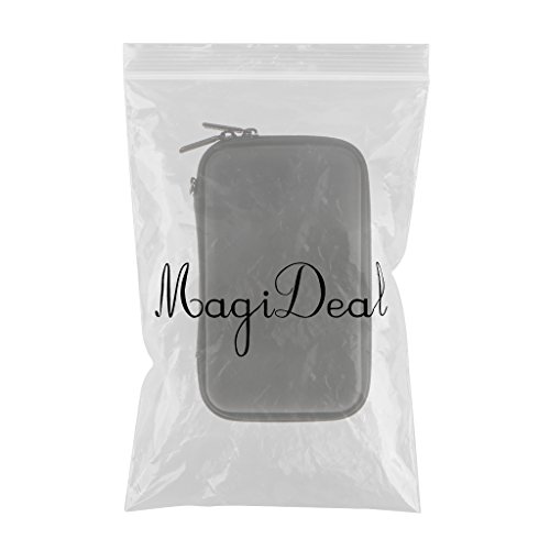 MagiDeal Aufbewahrungstasche Kabel Organizer Etui Rei  verschluss-Beutel H  lle Ideal f  r Reisen - Schwarz