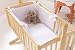 Clair de Lune Honeycomb Rocking Crib/ Cradle Quilt and Bumper Set (White)