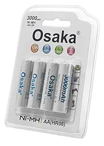 Osaka NI-MH HR06 4xAA 3000mAh Enelong Rechargeable Battery Set