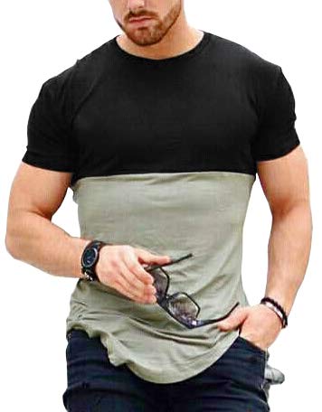 Urban Army Grey and Black Round Neck Apple