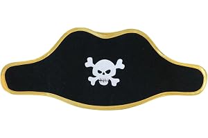 Liontouch - Chapeau Pirate - Capitaine Rayure Rouge - 3-8 Ans | Jouet en Mousse pour Petits Garçons avec Motif Crâne - Accessoire Idéal pour Déguisements et Costumes pour Naviguer dans Les Caraibes