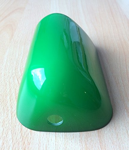 Lampenglas für Banker Lampe 15 cm, Ersatzschirm , Bankers-Glas ,Schirm ,Glas ,Glasschirm , Lampenschirm ,Ersatzglas für Bauhaus Stil ,Landhaus Tischlampe Leuchte in grün - 4