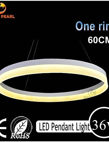 GXS 1 Ring 3 Rings Led Art Deco Chandeliers 60cm Suspended LED Light 36W , white-90-240v