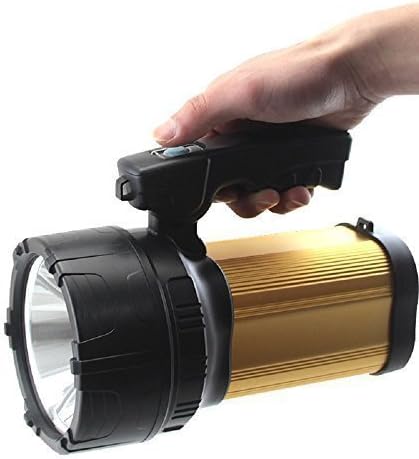 Portable High-power Super Bright T6 10W CREE XML LED Searchlight ，Glare Flashlight Headlight Remote Long Shot Large Outdoor Rechargeable Search LightsTunning Light for Hunting Fishing Camping