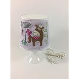 Kinderzimmerlampe Dekolampe, Nachttischlampe Stehlampe Pferdchen lila