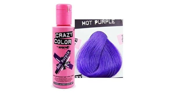 Buy Crazy Color Renbow Semi Permanent Hair Colour Dyes Hot Purple