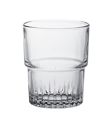 Duralex Empilable verre à eau 160ml, empilable, sans repère de remplissage, 6 verres