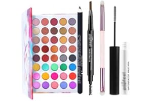 GRANVOO Tutto in Uno Trucchi Set per Occhi per Ragazze Adolescenti, 40 Colori Palette di Ombretti con Mascara Matita Eyeliner Sopracciglia Pennelli, Kit Regalo Trucco Completo, Make Up Tavolozza Kit