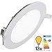 Produktbild TechBox® Extra Flach einbauleuchte led Downlight 12W warmes Weiß Led Deckeneinbauleuchte