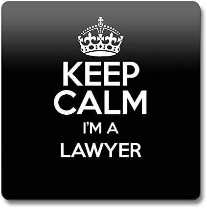 BLACK Keep Calm I'm a Lawyer Coaster COLOUR 3349