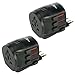 Produktbild ANSMANN universal Reiseadapter weltweit All in One 3 - Reisestecker Adapater Schutzklasse 1 & 2 für über 150 Länder - Idealer Stecker für Reisen nach Europa USA UK AU CH IT China Afrika - 2 Stück