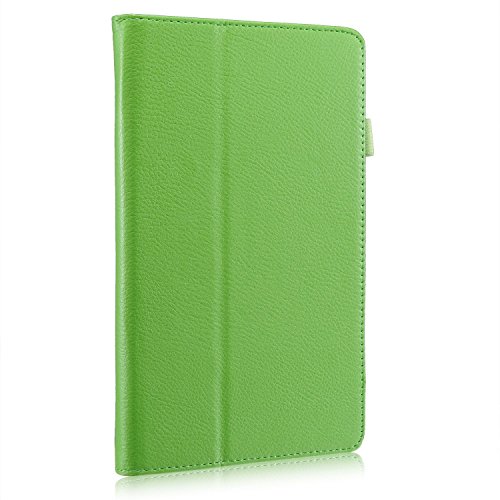 Invero® Premium Hülle Ledertasche umfasst Ständer Feature, Displayschutzfolie und Eingabestift Kugelschreiber für Samsung Galaxy Tab Pro 8,4 Zoll SM-T320 SM-T325 (Grün / Green) - 3
