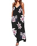 ❤️ Freizeit Stil: die Floral Blumenkleider für Damen sind lockerer Pattern. Die coole und schicke Blumen Stroffdruck hat leidenschaftliche Stimmung und ist sehr perfekt und passend für Urlaubszeit im Frühling und Sommer.