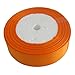Produktbild OurWarm Baby® Orange 2,5 cm Zoll 25 mm breit Satin Band 25Yard Geburtstag Party/Craft/Hochzeit Schleife Gastgeschenken Scrapbooking Decor (Flexibler Gartenschlauch)