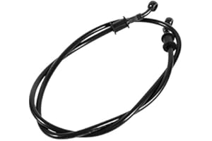 ‎KEENSO Keenso Motorrad Kupplung Bremsschlauch, Motorrad 500mm / 600mm / 900mm /1200mm Stahlflex Bremsschlauch Bremskupplung Ölschlauch für Fahrrad Enduros Motocross Motorrad(600mm-Schwarz)
