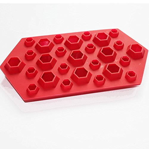 Allforhome 3d Diamanten Gem kühle Ice Cube Schokoladen-Seifen-Behälter-Form-Fondant Silikon Formen - 2