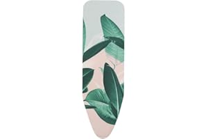 Brabantia 118869 Ironing Board Cover B, 124 x 38cm, Complete Set, Cotton, Tropical Leaves