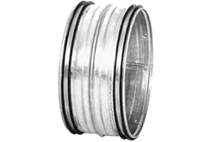 I-sells Metal Ducting Male Sleeve Connector 150mm / 6 inch Rubber Seal Coupling