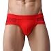 Produktbild Btruely Boxershorts Herren Sexy Cotton Unterwäsche Kurze Hose Männer Boxer Unterhose Weich Slip (XXXL, Rot)