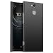 Produktbild for Sony Xperia XA2 Plus Hülle, ZUERCONG [Matte Serie] Ultra Dünn Slim Cover Case Anti-Fingerabdrücke Shockproof Handytasche Hartplastik Schutzhülle für Sony Xperia XA2 Plus, Glattes Schwarz
