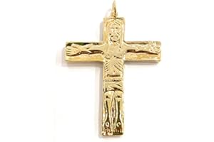 De Bussy Croce itinerante via neocatecumenale in metallo con bagno dorato, Metallo Argento