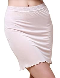 Jupon Femme En Satin - Taille élastique, Longueur 61 Cm - Modèle Marlon