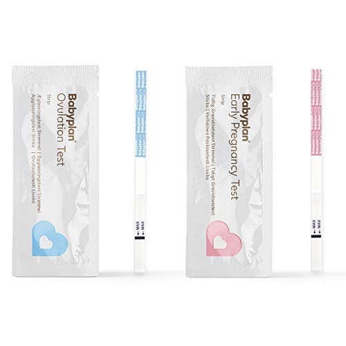 21 Ovulation Tests and 5 Early Pregnancy Tests Strips (10 miu - tests up to 6 days earlier) Full Ovulation Kit to Start Baby Planning