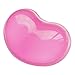 Price comparison product image AUVSTAR Silicone Gel Wrist Rest Cushion Heart-shaped Translucence Ergonomic Mouse Pad Cool Hand Pillow Effectively Reduce Wrist Fatigue and pain (PINK)