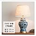 Produktbild Nachttischlampe Schreibtischlampe Leselampe Tischlampe Tischleuchte Keramik - Lampe Blau - Weißem Porzellan Kupfer Klassische Chinesische Antike Wohn - Und Schlafzimmer Lampe Schaltfläche Wechseln