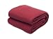 Produktbild Rot Tagesdecke Kuscheldecke Microfaser 228x254 cm Wohndecke Coral Fleece Decke