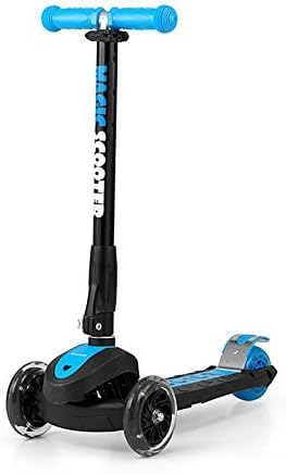 magic LED – Scooter Folding Flashing Tyre Steering Wheel Adjustable 58X90X25 cm, Available in a Range of Colours