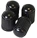 Produktbild PRESKIN 4 er Set Kunststoff Auto Ventilkappen (schwarz) STANDARD Valve Caps