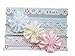 Baby Girls 3 Piece Lacey Headbands Gift Set IN VOILE GIFT BAG - 0-6 Months - Diamante Flowers