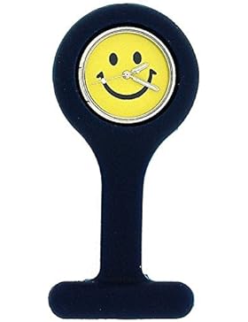 BOXX Infection Control Gel Taschenuhr mit Smiley, marineblau Face Boxx49