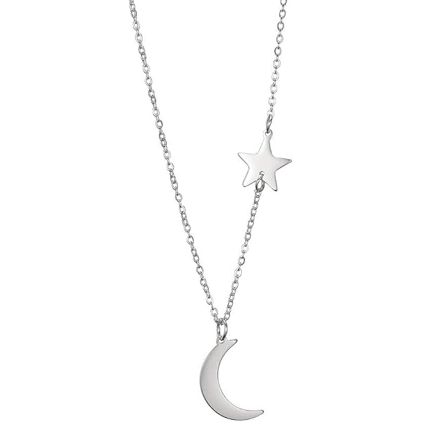 Collana Con Pendente A Mezzaluna E Stella In Strass Islamico Musulmano