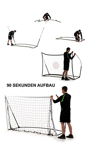 QUICKPLAY Kickster Combo 2,4 x 1,5m Fußballtor & Rückprallwand - 5