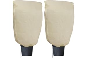 Tesmotor Housse D'hivernage Housse de Protection pour Plantes à Utiliser en Hiver 2Pack - (100 x 80 CM)