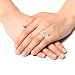 VK Jewels Magnificent Gold and Rhodium Plated (CZ) Ring - FR1104G [VKFR1104G] RS.144.00