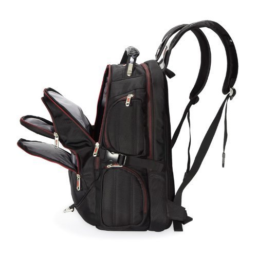 FreeBiz 14,6 Zoll Notebooktasche Laptop-Tasche Rücksack Passend für bis zu 14-Zoll-Gaming Laptops für Dell, Asus, MSI (14-14,6 Zoll, Schwarz) - 3